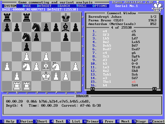 Chess Assistant 2.0, main view