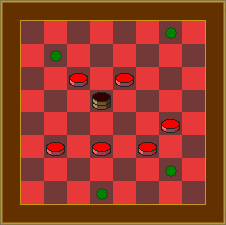 Scandinavian checkers, example 3
